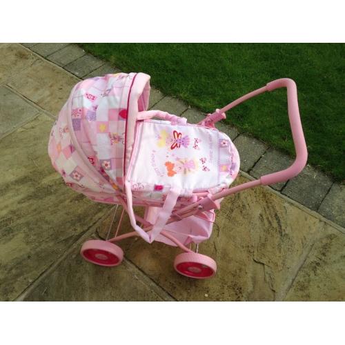 Pretty toy pram & bag