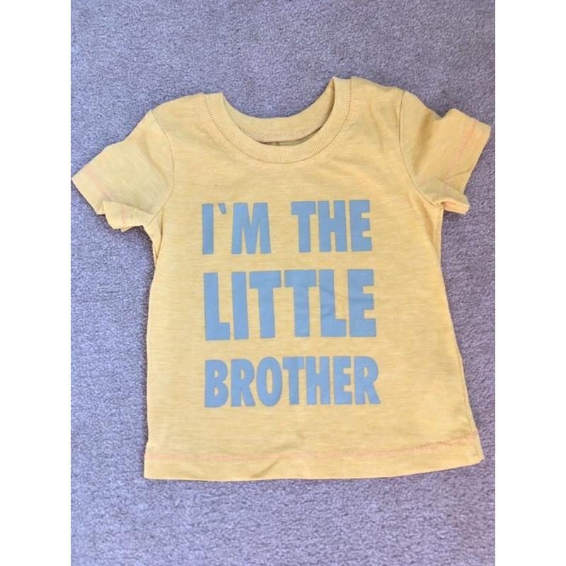 6-9 month Little Brother t-shirt.