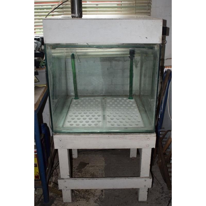 FISH TANK WITH STAND AND HOOD.