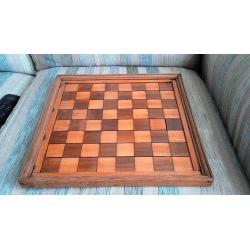 Original Antique Large Inlaid Chess Board
