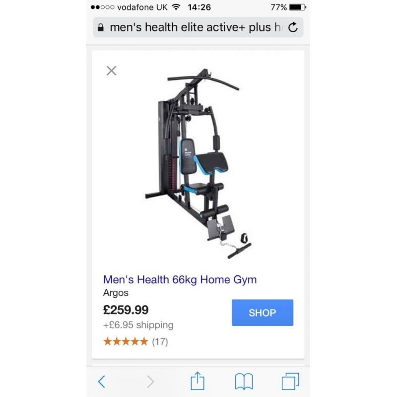Men's health elite multi gym 66kg