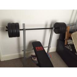 Pro power bench and 30kg