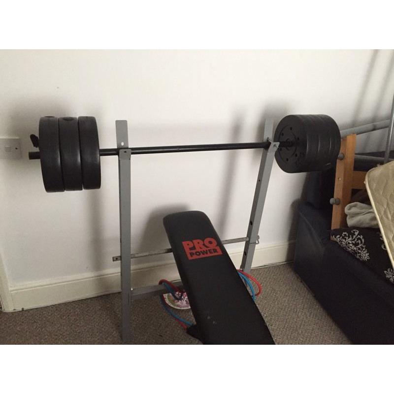 Pro power bench and 30kg