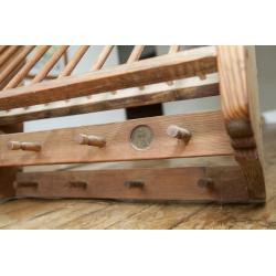 Large Old pine Penny Plate Rack