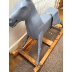 Lovely refurbished and re-carved Victorian Rocking Horse