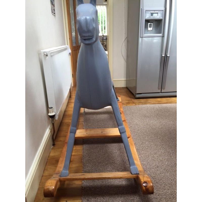 Lovely refurbished and re-carved Victorian Rocking Horse