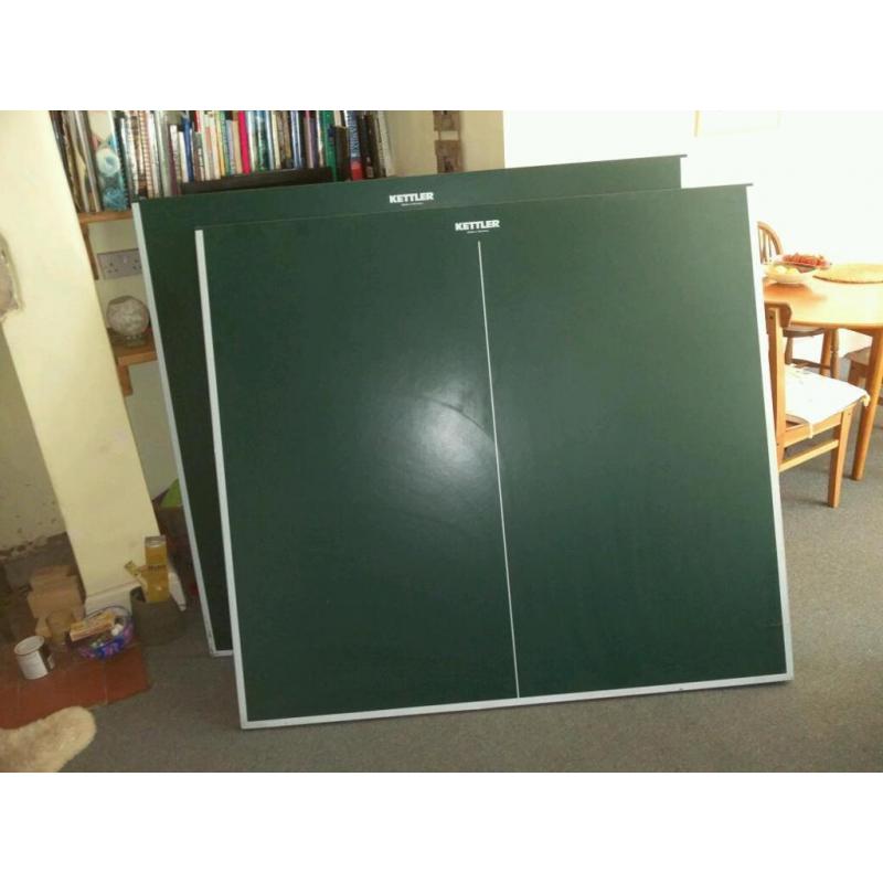 Table tennis table (top with net, no stand)