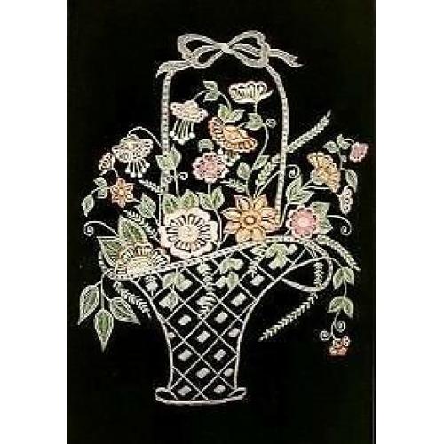 EMBROIDERY ARTWORK PICTURE FRAMED FROM