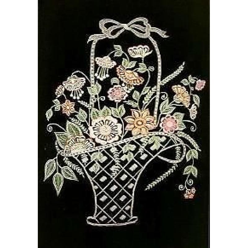 EMBROIDERY ARTWORK PICTURE FRAMED FROM