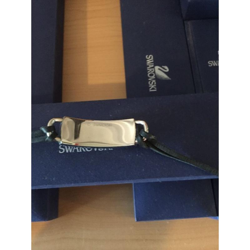 Black Swarovski bracelet. In original box.