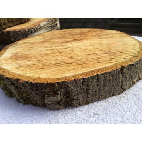 Log centrepieces for wedding tables