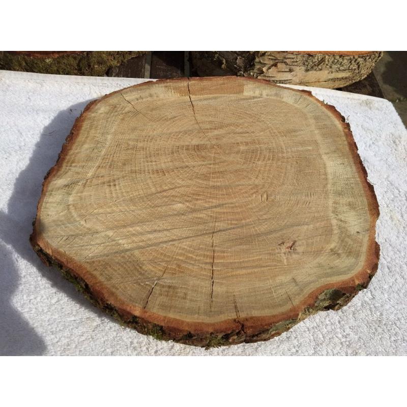 Log centrepieces for wedding tables