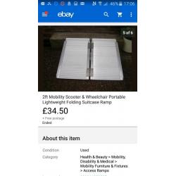 2ft metal folding ramp