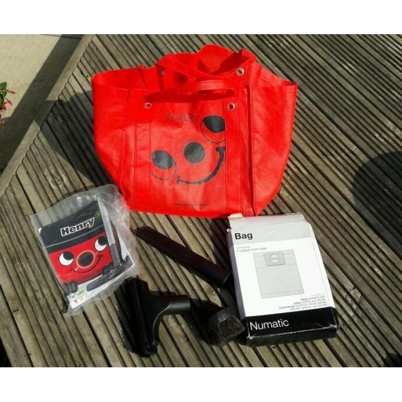 Henry hoover with attachments