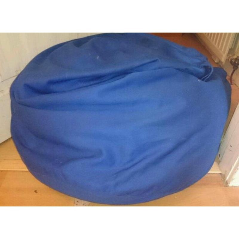 Blue bean bag