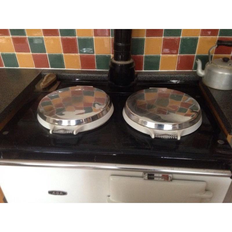 Aga mains gas double oven cooker