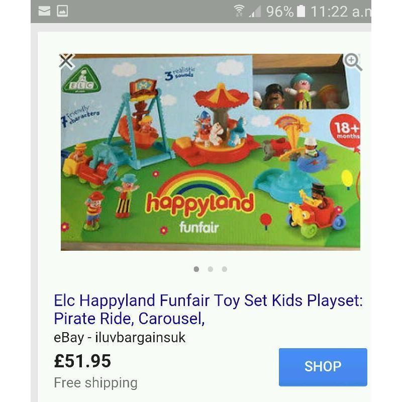 Happy land toy set ( no box ) + extra sets