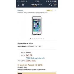 iPhone 5/5s waterproof case by lifeproof