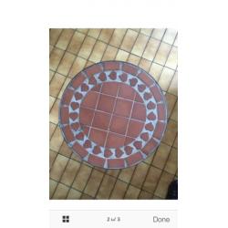 Tiled garden table