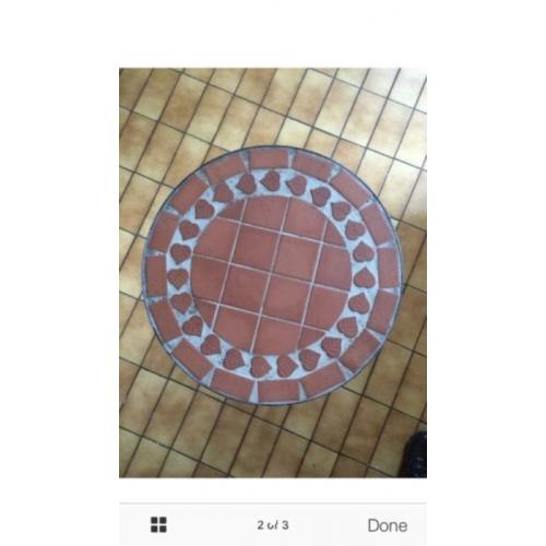 Tiled garden table
