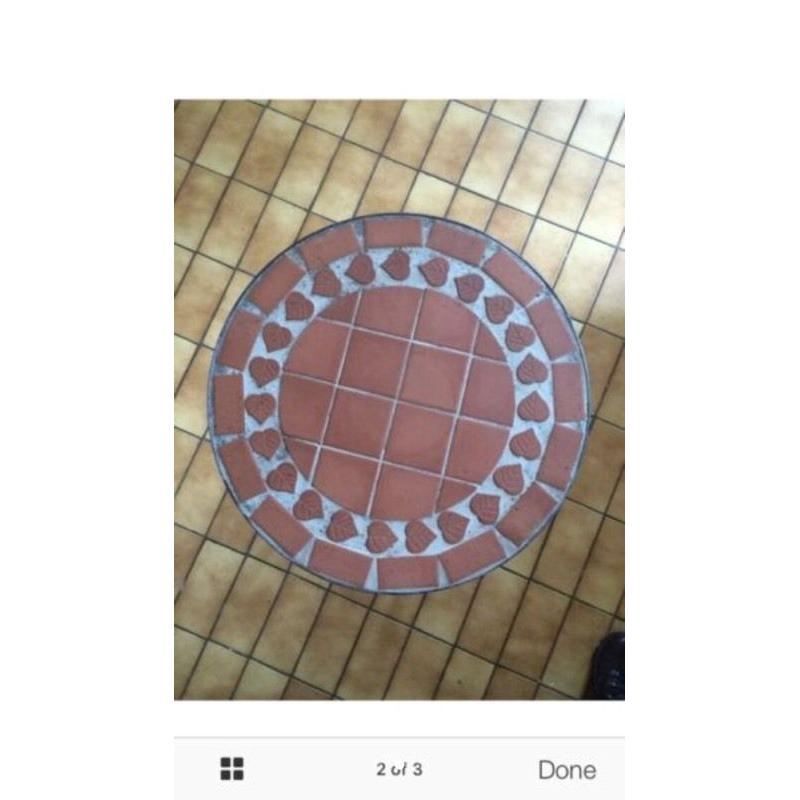 Tiled garden table