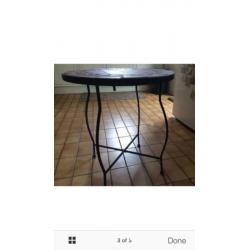 Tiled garden table