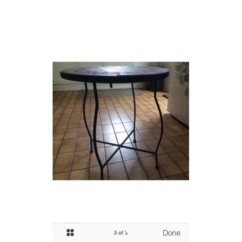 Tiled garden table