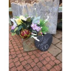 Slate Planter Garden Pot ornaments display prop rustic heavy