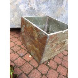 Slate Planter Garden Pot ornaments display prop rustic heavy