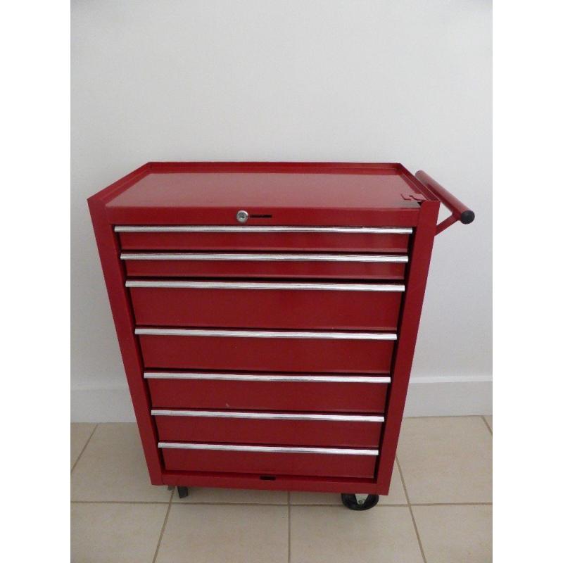 Tool Storage Cabinet - 7 Drawer Roll Away