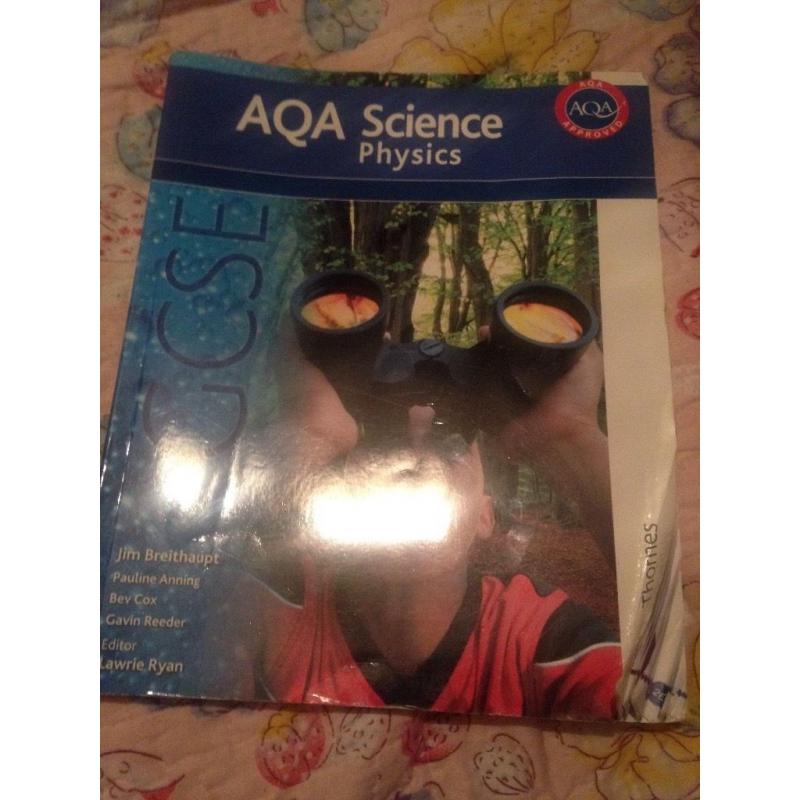 Aqa science physics book GCSE