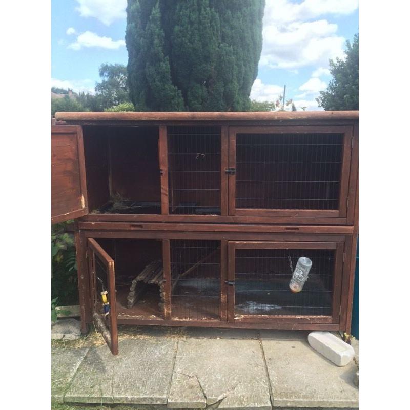 2 storey Rabbit hutch