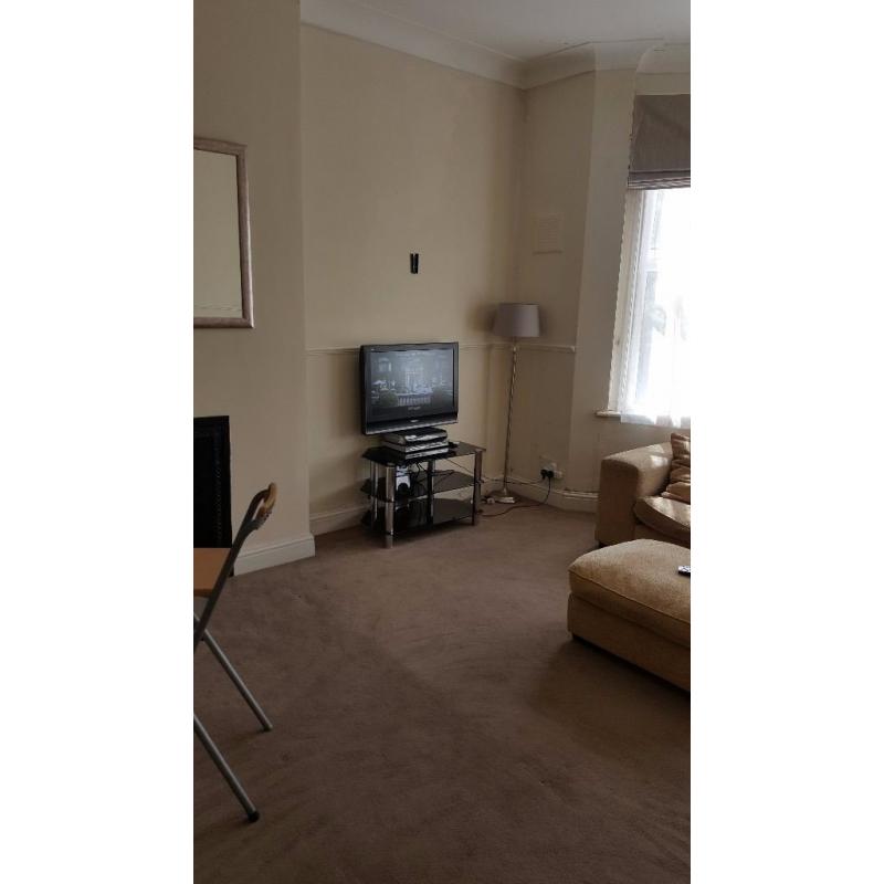 double bedroom in flat with bathroom