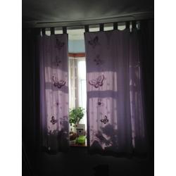 Next curtains butterflies 53"x72" and rail