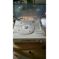 Record player, 3 speed turntable.