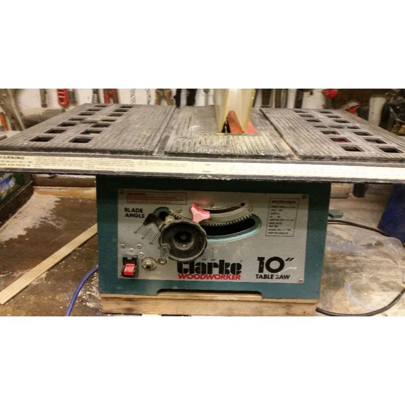 clerk 10" table saw