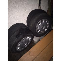 4x tyres two brand new bargain Vauxhall 4stud