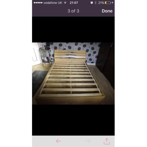 Double bed frame