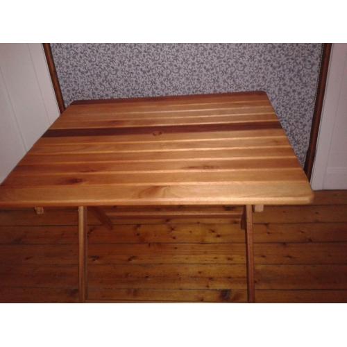 Solid wood folding garden table