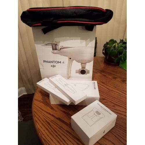 DJI Phantom 4 Pro GPS QuadCopter Phantom4 Drone 4K 12 MP HD + Extras