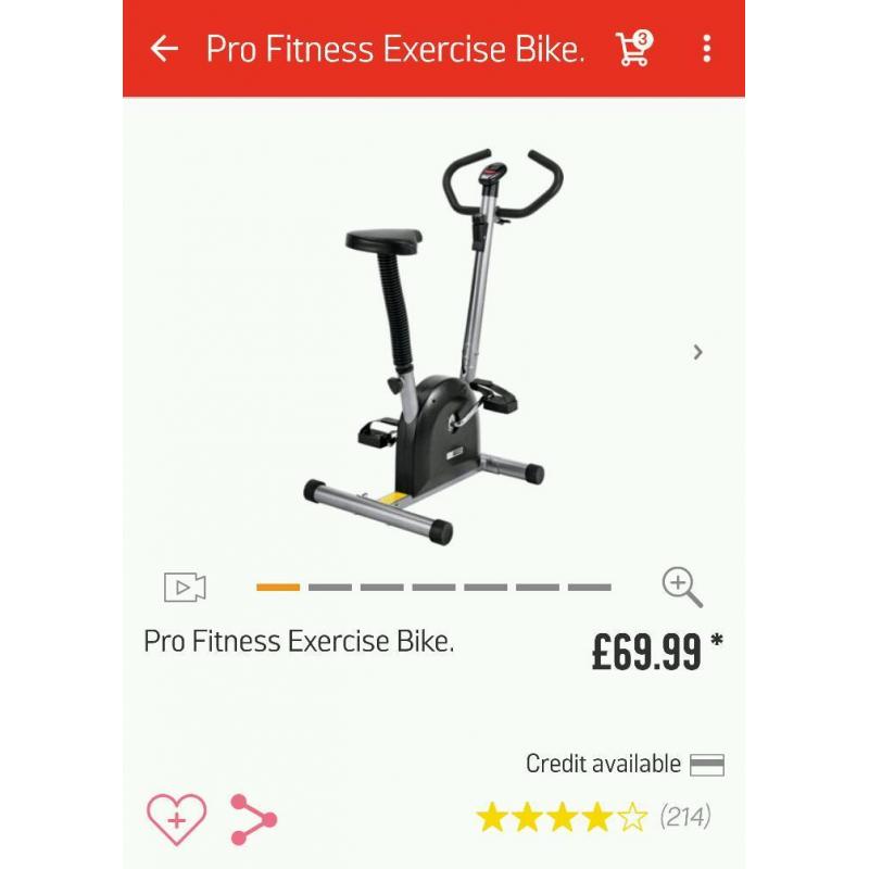 Treadmill, bike, rowing machine