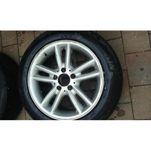 16" mercedes 5x112 alloys with thres