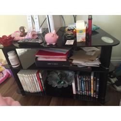Glass tv stand