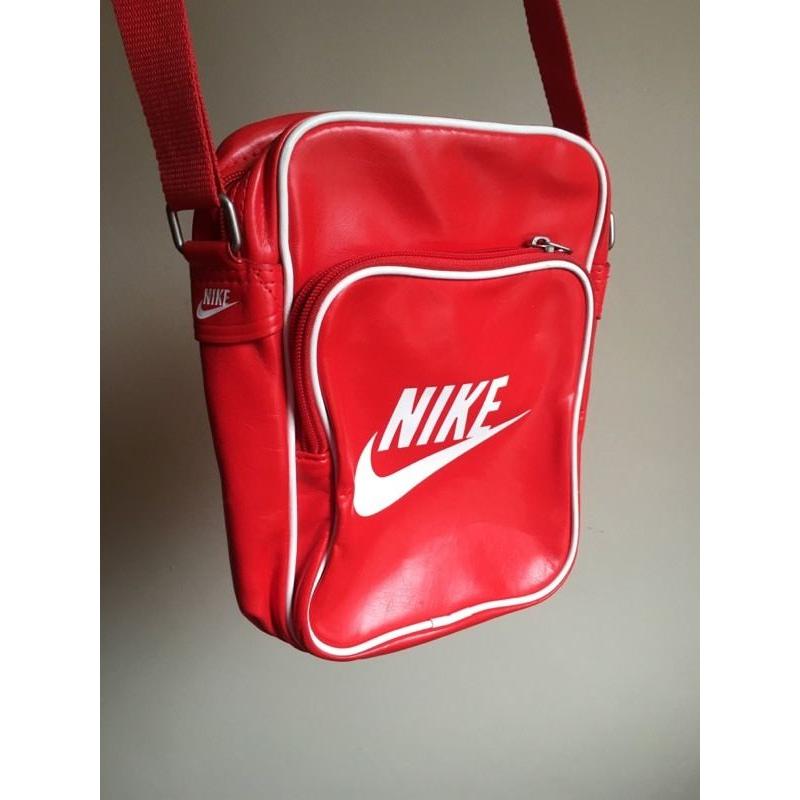 Like new red Nike leather bag