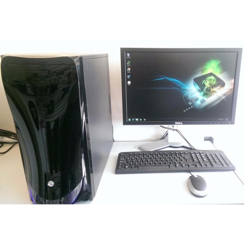 Gaming PC including Monitor, Keyboard and mouse.