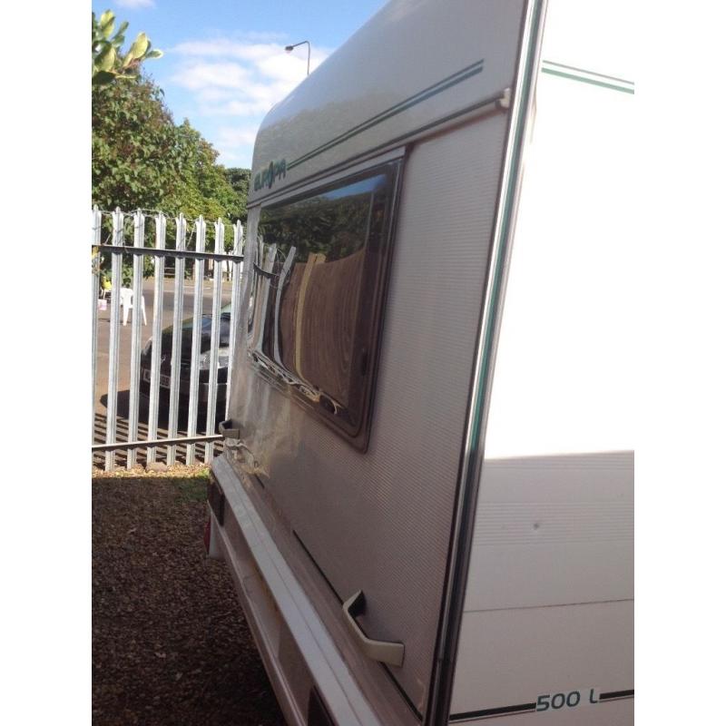 Sterling Europa 500L 1999 5 berth with 2 full awing wheel clamp