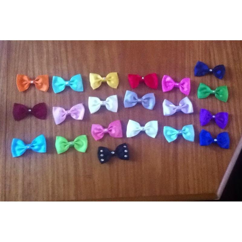 Bow hair clips with Jems on