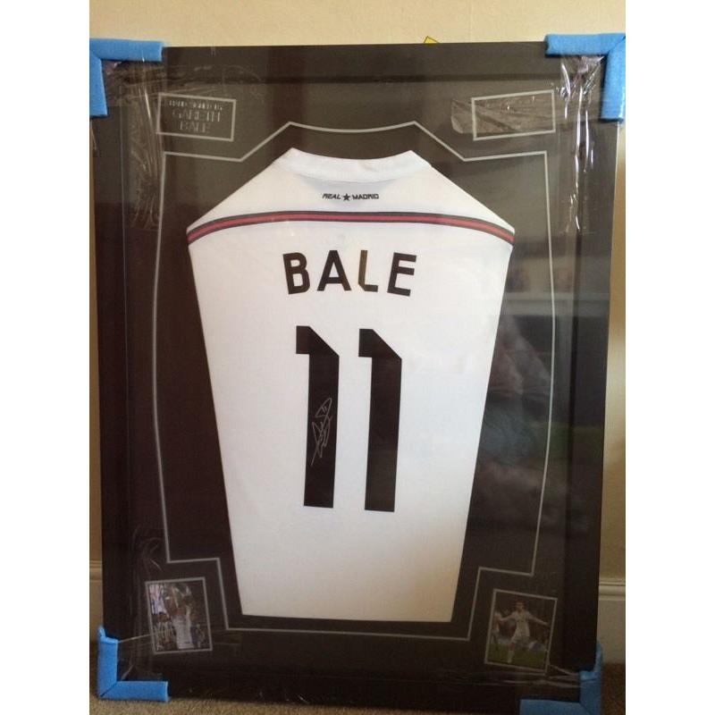 Framed Gareth Bale Real Madrid Signed Shirt