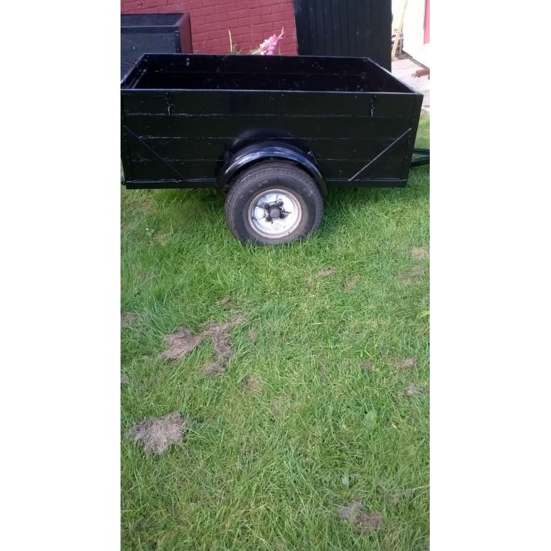 NICE TRAILER STRONG WITH NEW COVER, AND NEW SPARE WHEEL,