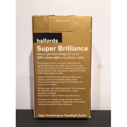 Halfords Super Brilliance (HBU472SB) H4 Car Bulb x 1